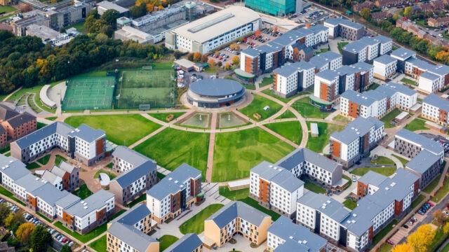 University of Hertfordshire College lane Campus Aerial photography by Pete Stevens